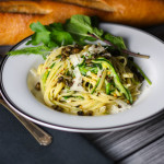 Half and Half Linguini with Herbs and Fresh Capers platingsandpairings.com