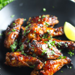 Vietnamese Chicken Wings - Baked, not fried and full of flavor! platingsandpairings.com