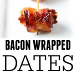 Bacon Wrapped Dates with Marcona Almonds - A Perfect Party Appetizer | platingsandpairings.com