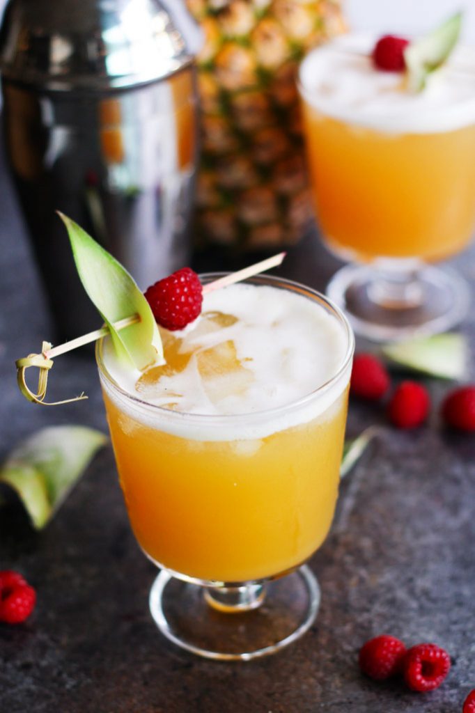 Pineapple Raspberry Vanilla Vodka Collins | Platings&amp;Pairings
