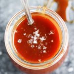 This 15 Minute Salted Caramel Sauce makes it easy to create the most amazingly delicious, rich salted caramel topping in a hurry! | platingsandpairings.com