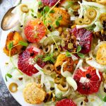 These Seared Scallops with Fennel & Blood Orange make a perfect light dinner that's as beautiful as it is delicious. | platingsandpairings.com