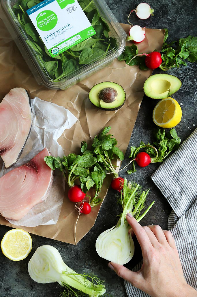 Grilled Swordfish with Tangy Rosé Wine Mayonnaise Platings & Pairings
