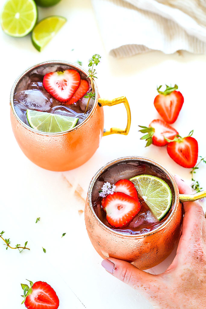 Strawberry Lime Moscow Mule Platings & Pairings