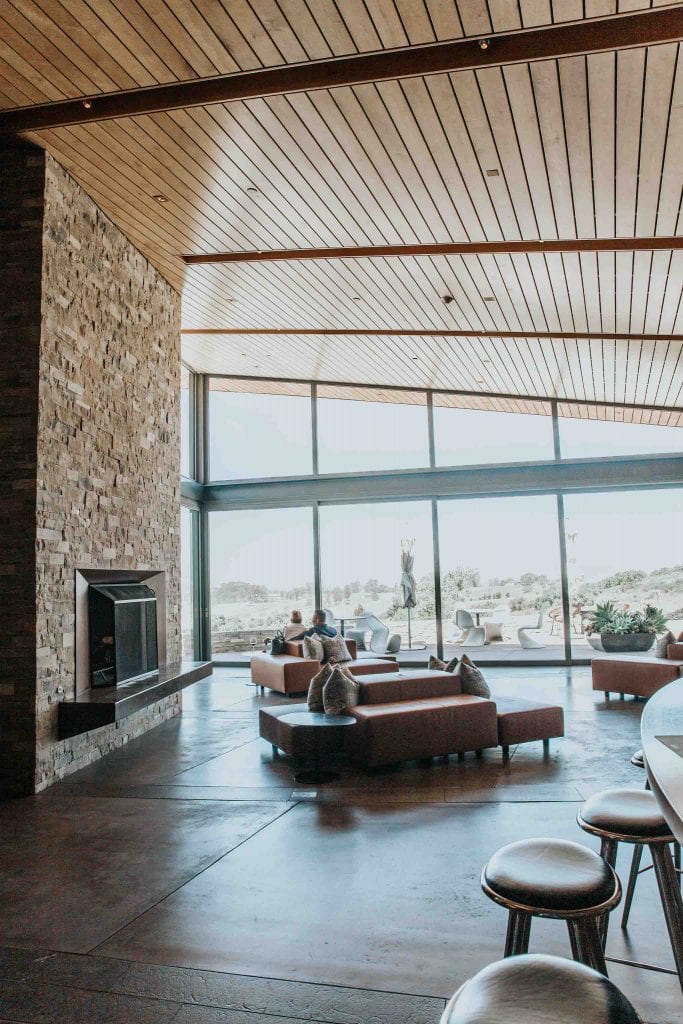 Interior at Presquile winery.