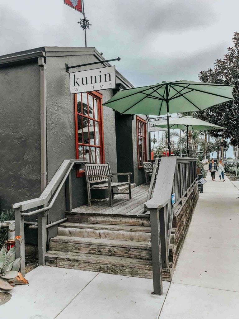 Kunin Wines exterior of tasting room.