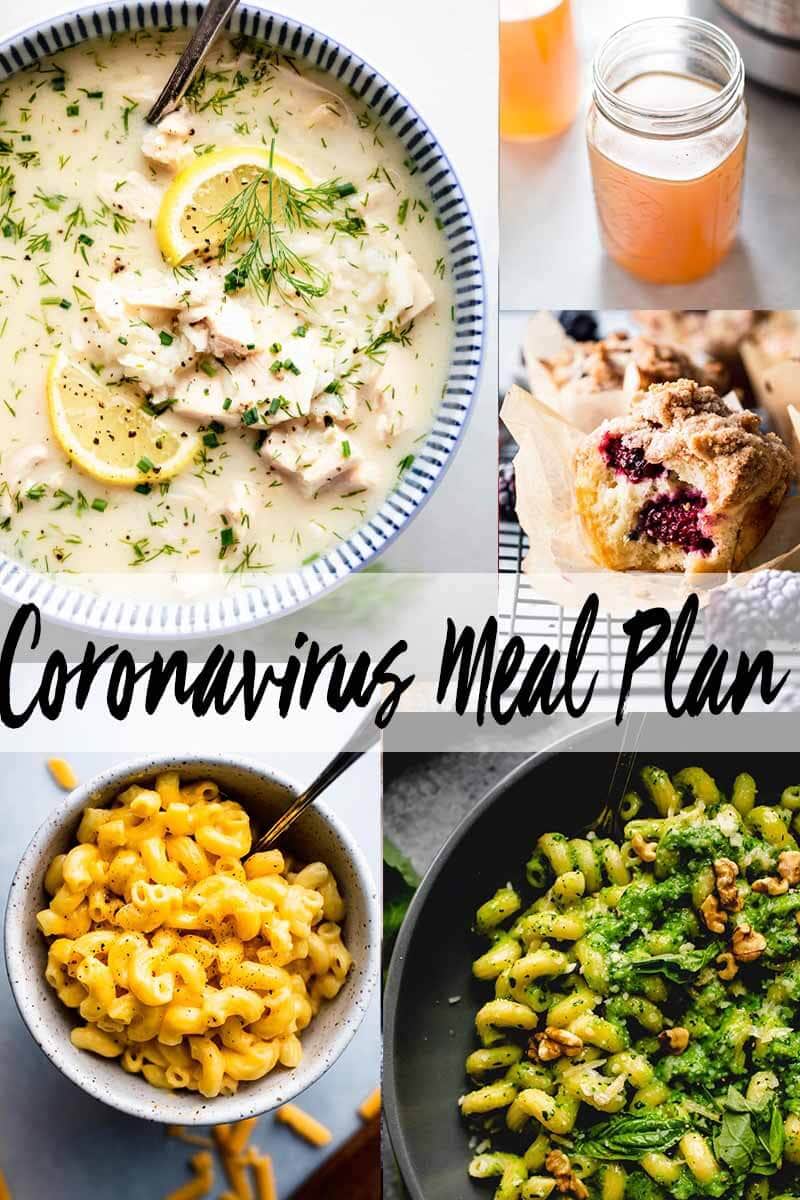 What I'm cooking and how I'm meal planning for self quarantine and the coronavirus. Here's what my week one looks like, complete with a full shopping list.