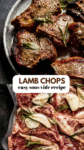 SOUS VIDE LAMB CHOPS PINTEREST IMAGE.