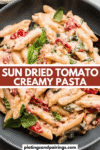 CREAMY SUN DRIED TOMATO PASTA PINTEREST IMAGE.