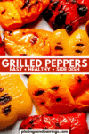 Grilled peppers pinterest image.