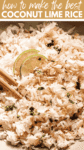 Easy Coconut Lime Rice pin.