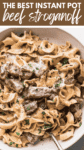 Instant Pot Beef Stroganoff