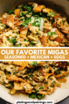 Migas recipe pinterest image.
