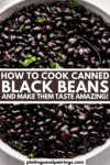 The Secret to Turning Canned Black Beans into a Flavor-Packed Side Dish