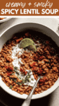 Hearty Spicy Lentil Soup pin.