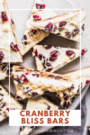 Starbucks copycat cranberry bliss bars pin.