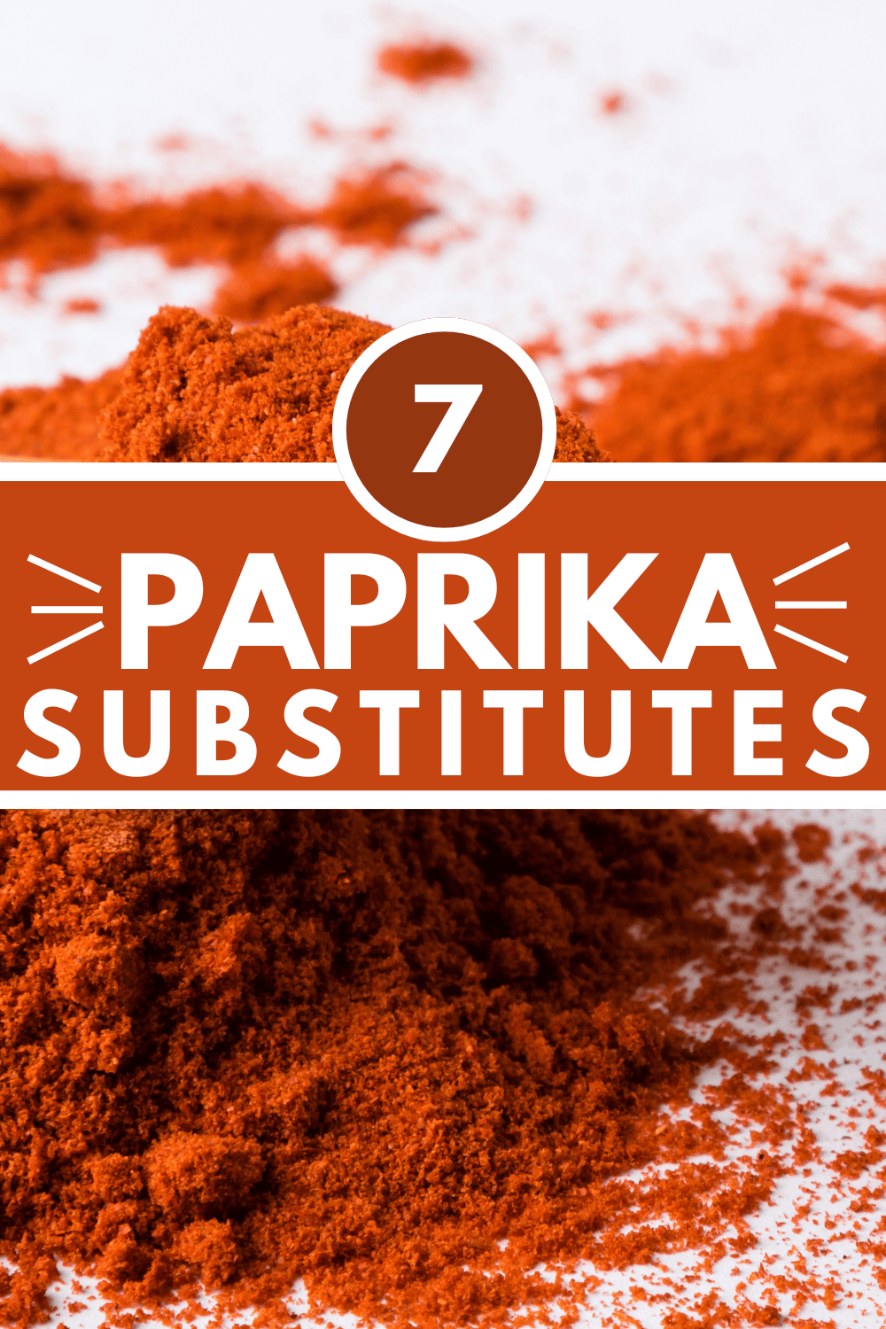 Collage of paprika substitutes with text overlay.