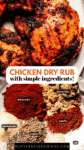 Dry rub for chicken thighs pinterest image.