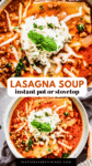 Instant Pot Lasagna Soup