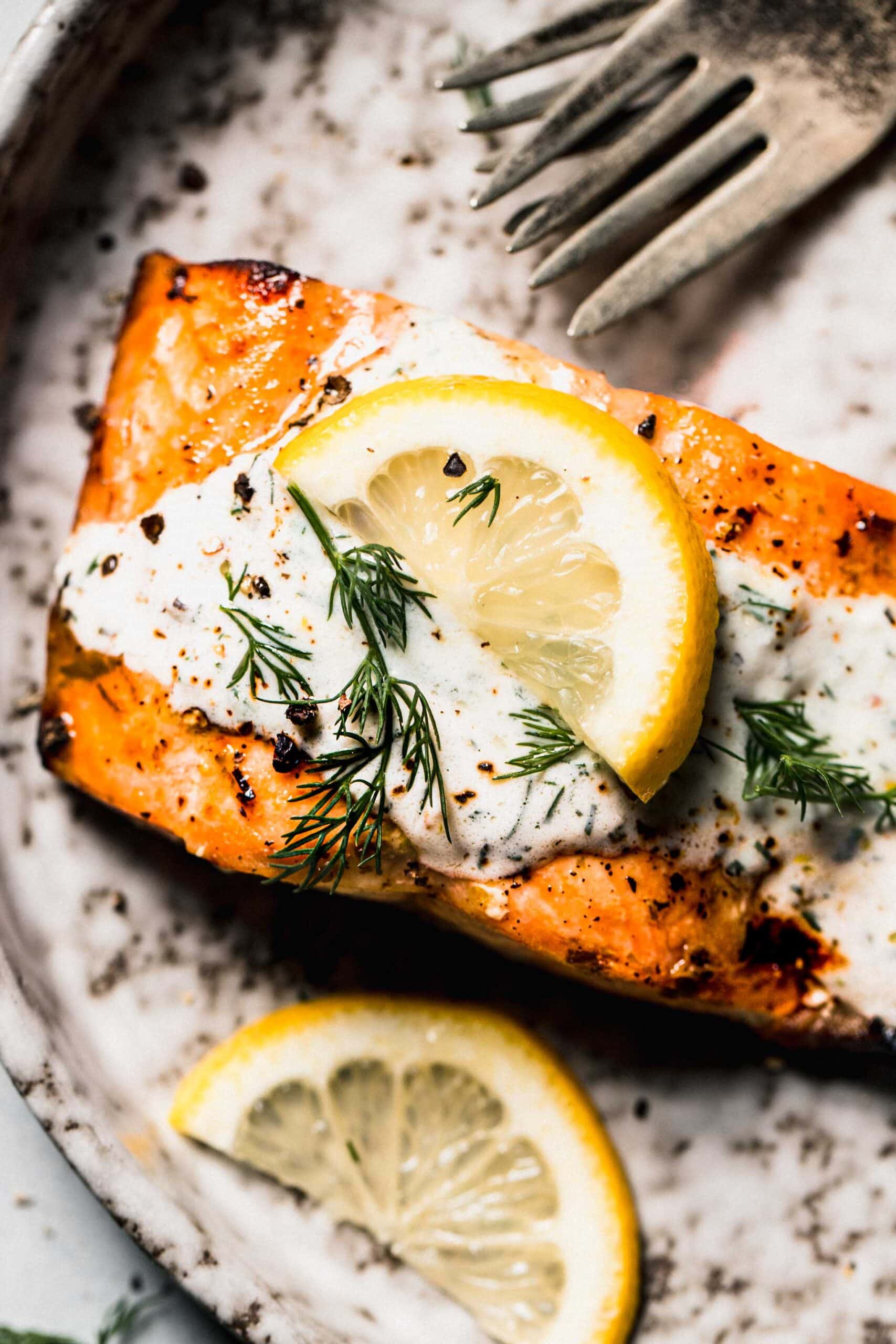 Yogurt Dill Sauce for Salmon