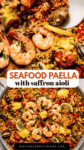 Spanish Paella Recipe pin.