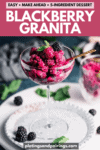Blackberry granita pinterest image.