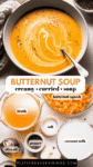 Curried Butternut Squash Soup pin.