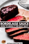 Bordelaise sauce recipe pinterest image.