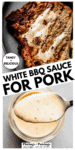 Sauce for smoked pork chops pin image.