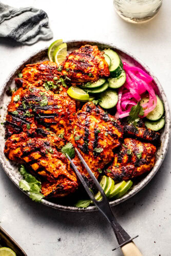 Grilled Achiote Chickenย Thighs