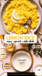 Easy One-Pot Greek Lemon Rice pin.