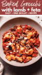 Lamb Gnocchi Bake with Feta (Cozy & Cheesy) pin.