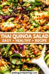 Thai quinoa salad pinterest image.