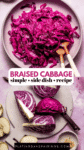 Red Cabbage with Apples pinterest image.
