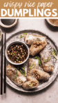 Easy Crispy Rice Paper Dumplings