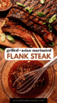 Asian flank steak pinterest image.