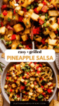 Grilled pineapple salsa pinterest image.