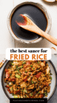 Sauce for fried rice pinterest image.
