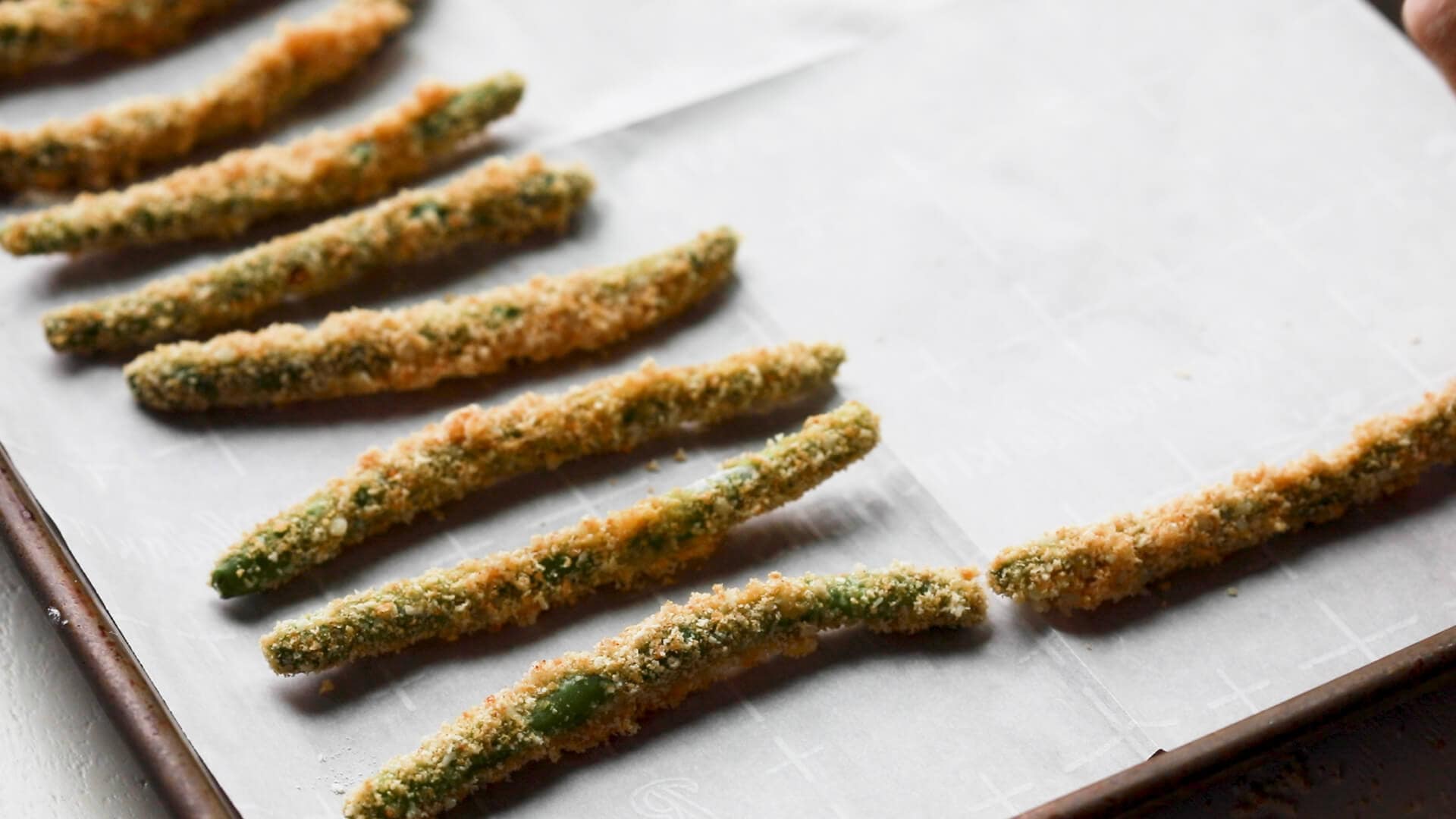 Green Bean Fries + VIDEO (Oven or Air Fryer) Platings + Pairings