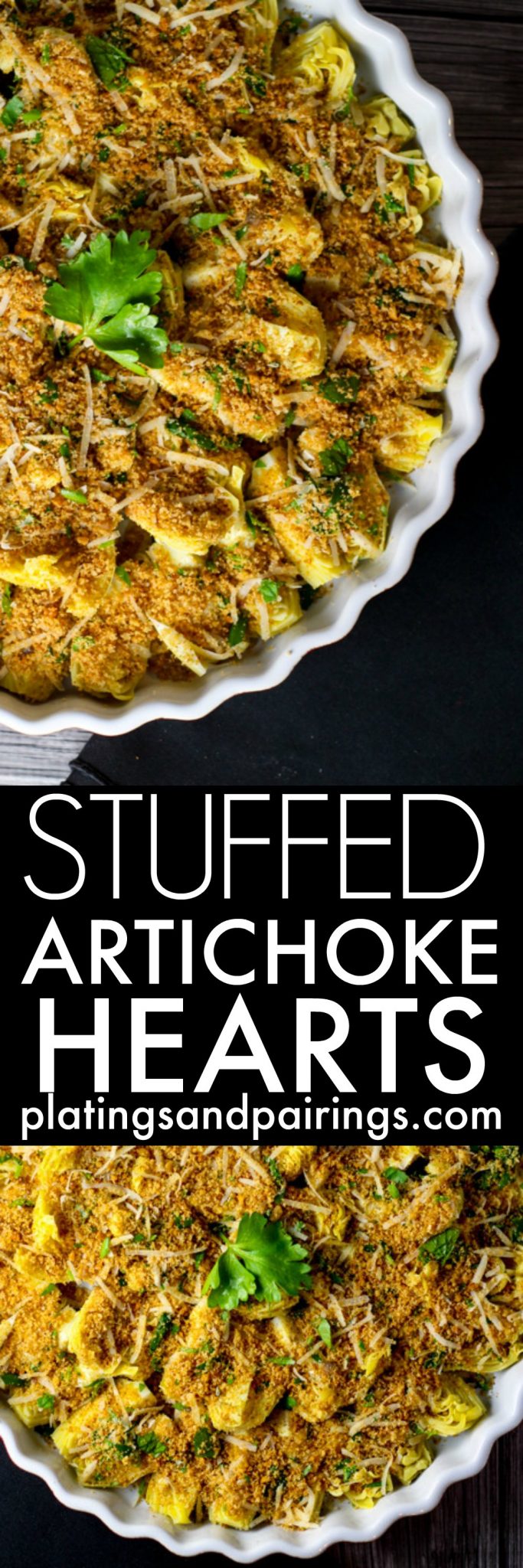 Stuffed Artichoke Hearts with Breadcrumbs & Parmesan