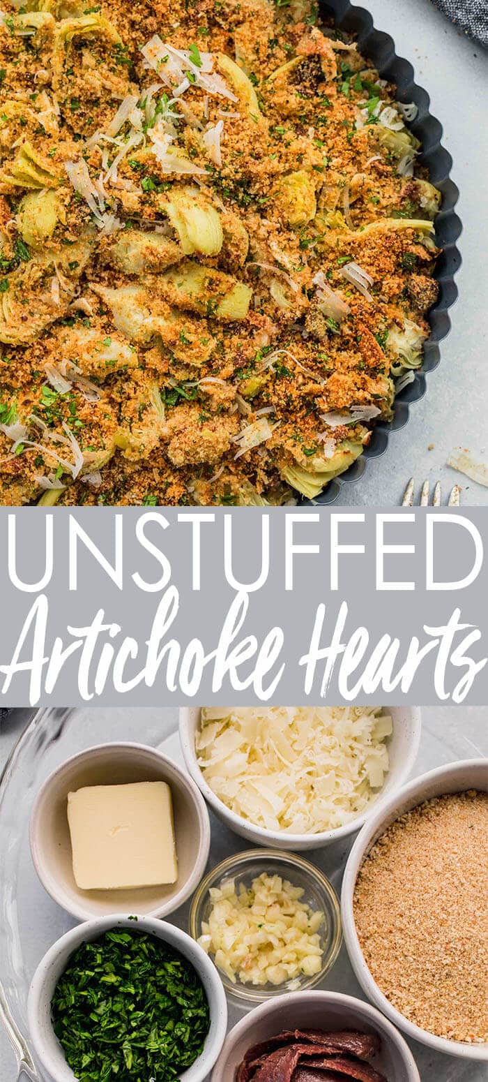 Stuffed Artichoke Hearts with Breadcrumbs & Parmesan
