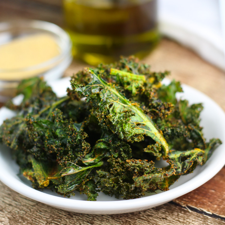 "Cheesy" Kale Chips