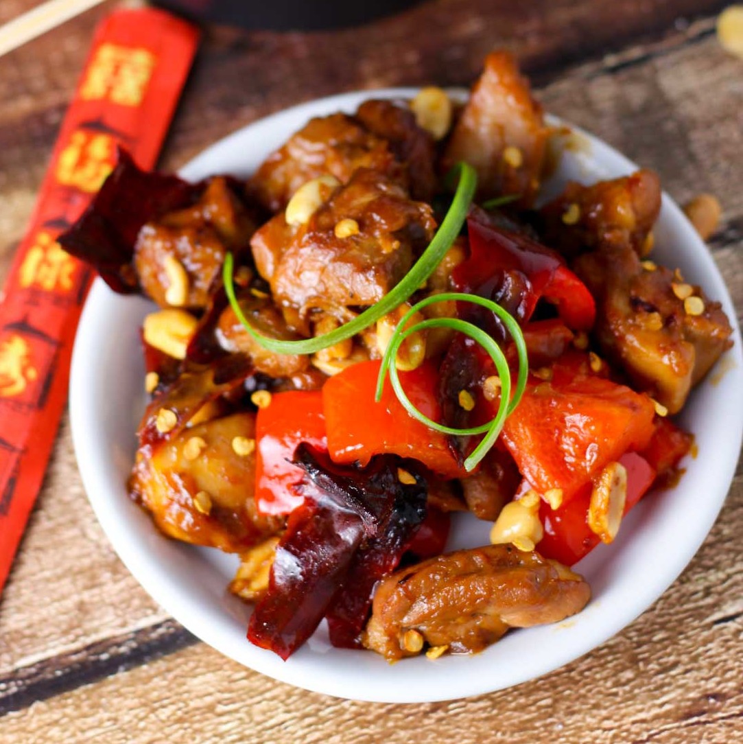 Slow Cooker Kung Pao Chicken Platings + Pairings
