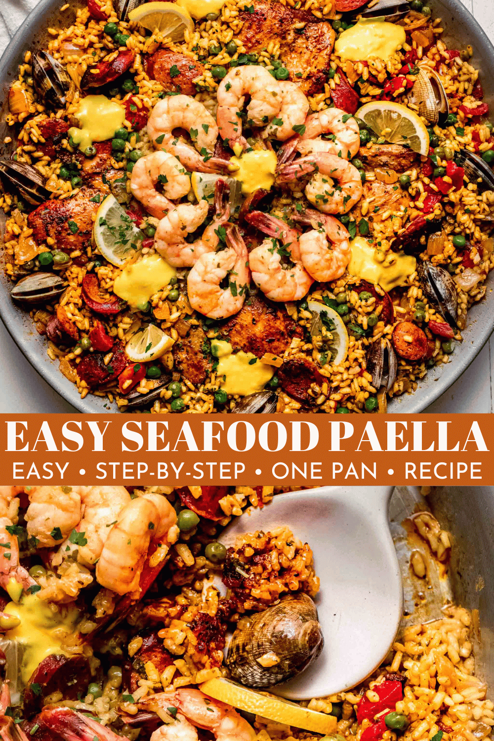 Easy Seafood Paella Recipe with Saffron Aioli