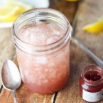 This Mason Jar Jam Cocktail (or Jamtini) is easy to make at home and totally customizable. All you need is your favorite juice, jam, vodka, gin, rum or bourbon and club soda. My version is made with lemonade and strawberry jam | platingsandpairings.com