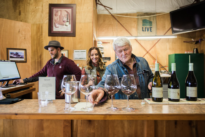 What happens when a NASA scientist gets into the winemaking business? Spectacular things! At Vidon Vineyard in Newberg, Oregon you'll experience the amazing Pinot Noirs that Don Hagge has to offer, along with his unique winemaking process and shining spirit | platingsandpairings.com