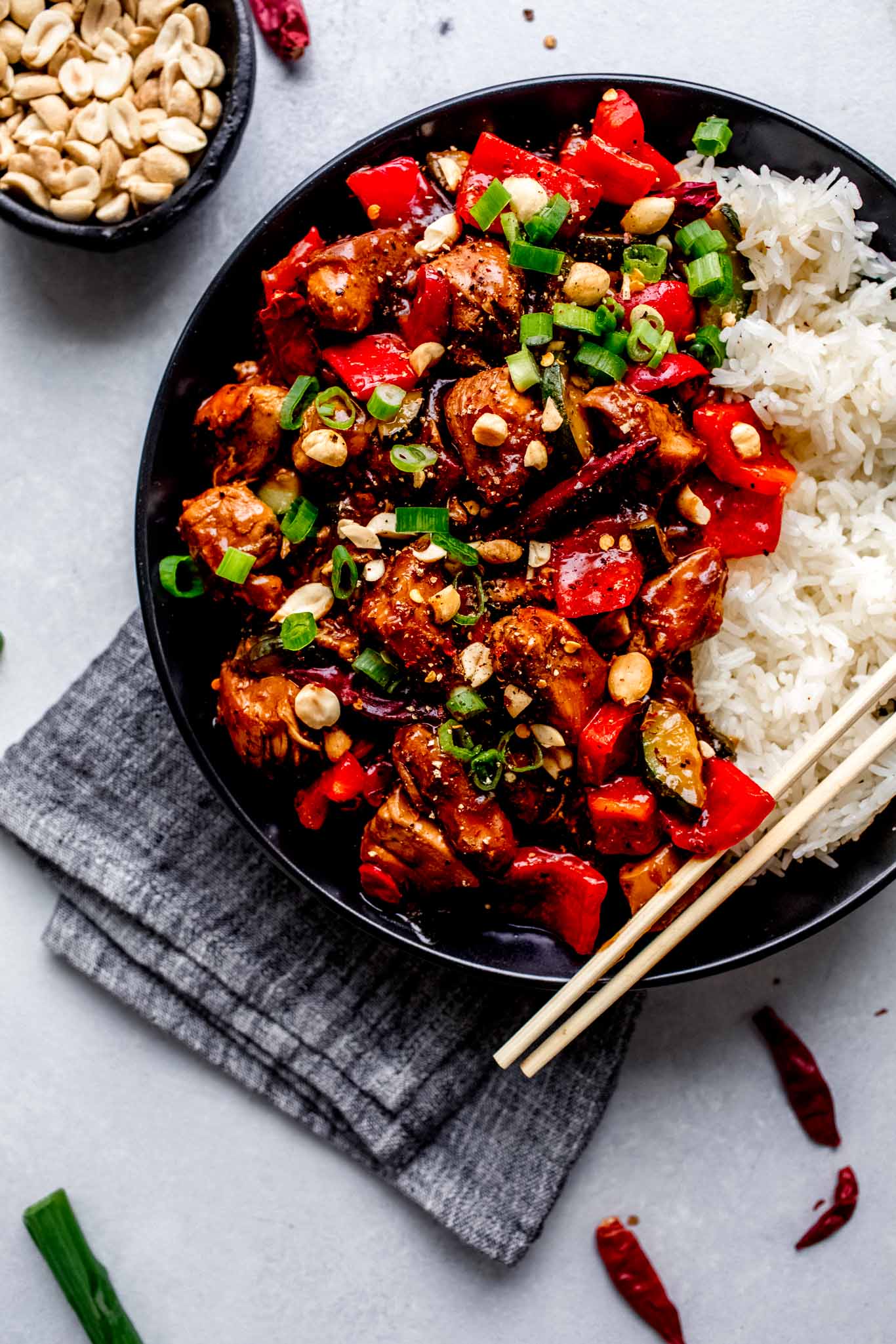 Slow cooker kung pao chicken noodles recipe