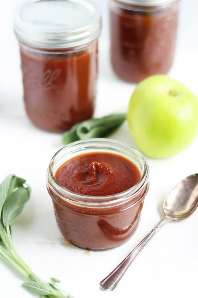 This Easy Slow Cooker Apple Butter is easy to make with the help of your crockpot. It's a delicious topping, spread and condiment. | platingsandpairings.com