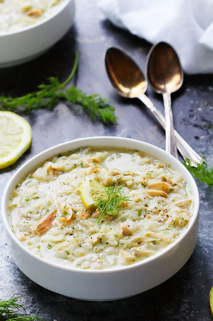 Creamy Lemon Dill Chicken Soup Platings + Pairings