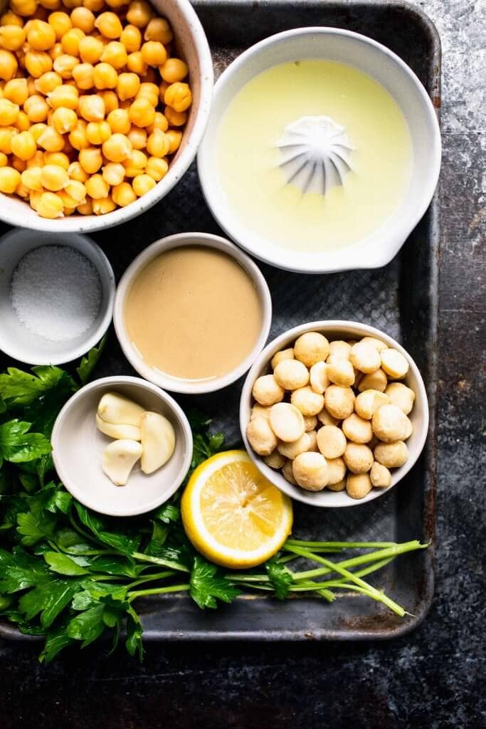 Macadamia Nut Hummus + VIDEO Platings + Pairings